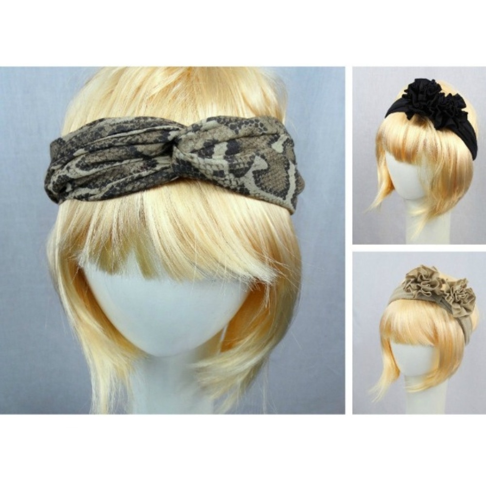 Lane Bryant Lot of 3 Hairband Twist Stretch Turban